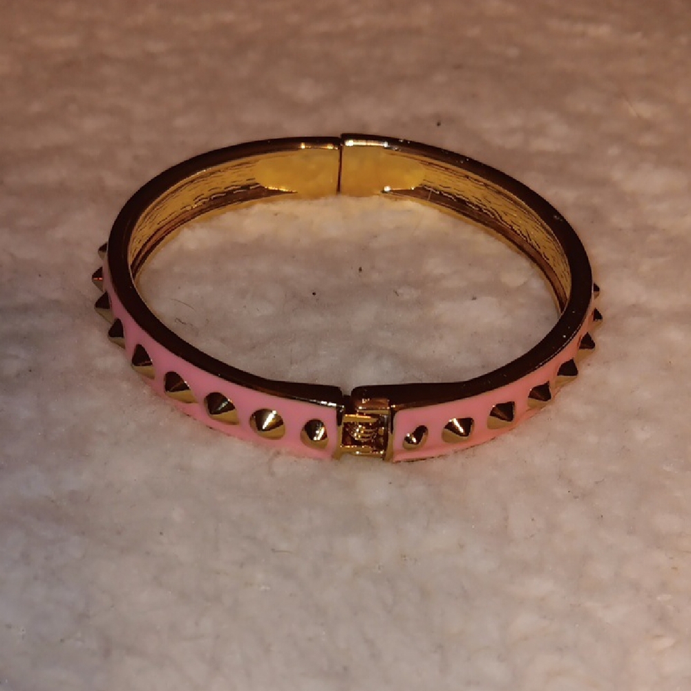 Pink and Gold Studded Bracelet - Picture 2 of 2